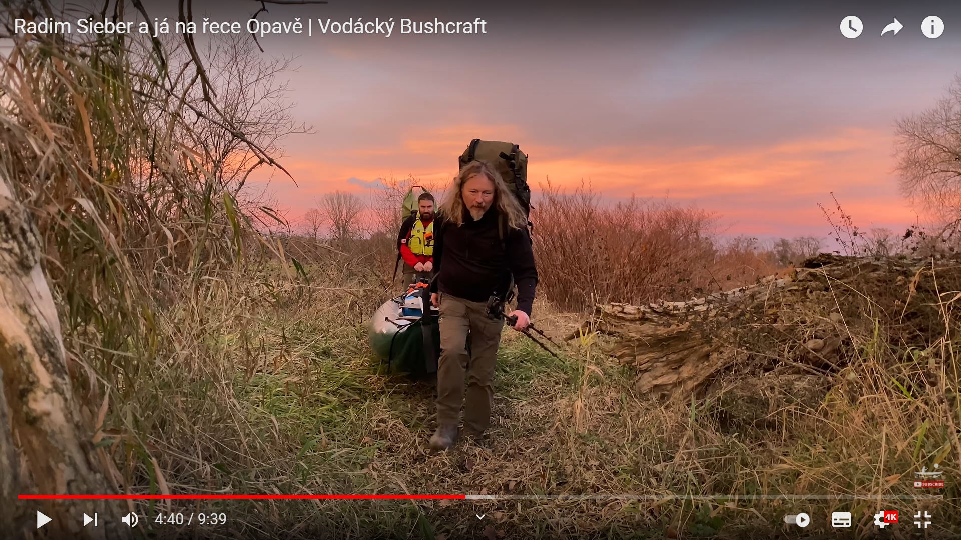 Radim Sieber a Paddling Tramp na řece Opavě | Vodácký vandr