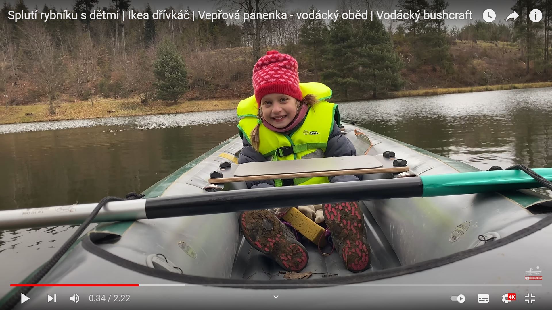 Splutí rybníku s dětmi | Ikea dřívkáč | Vepřová panenka – vodácký oběd | Vánoční splutí řeky