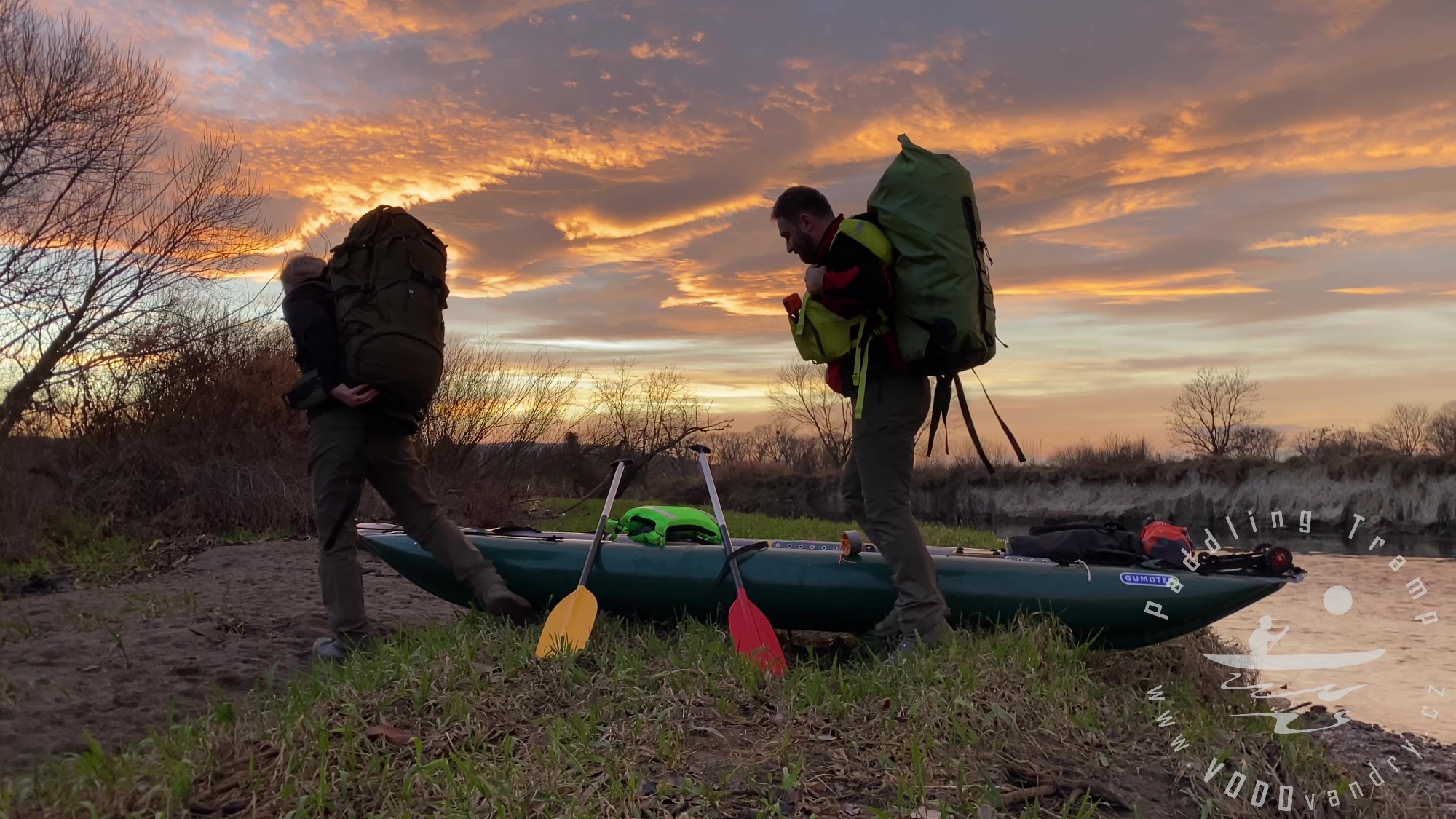 Radim Sieber a Paddling Tramp na řece Opavě | Vodácký vandr