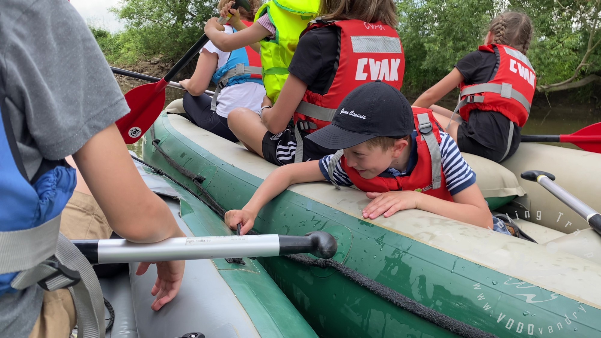 Splutí Opavice na raftu s dětmi a kamarády | Raft Gumotex Colorado