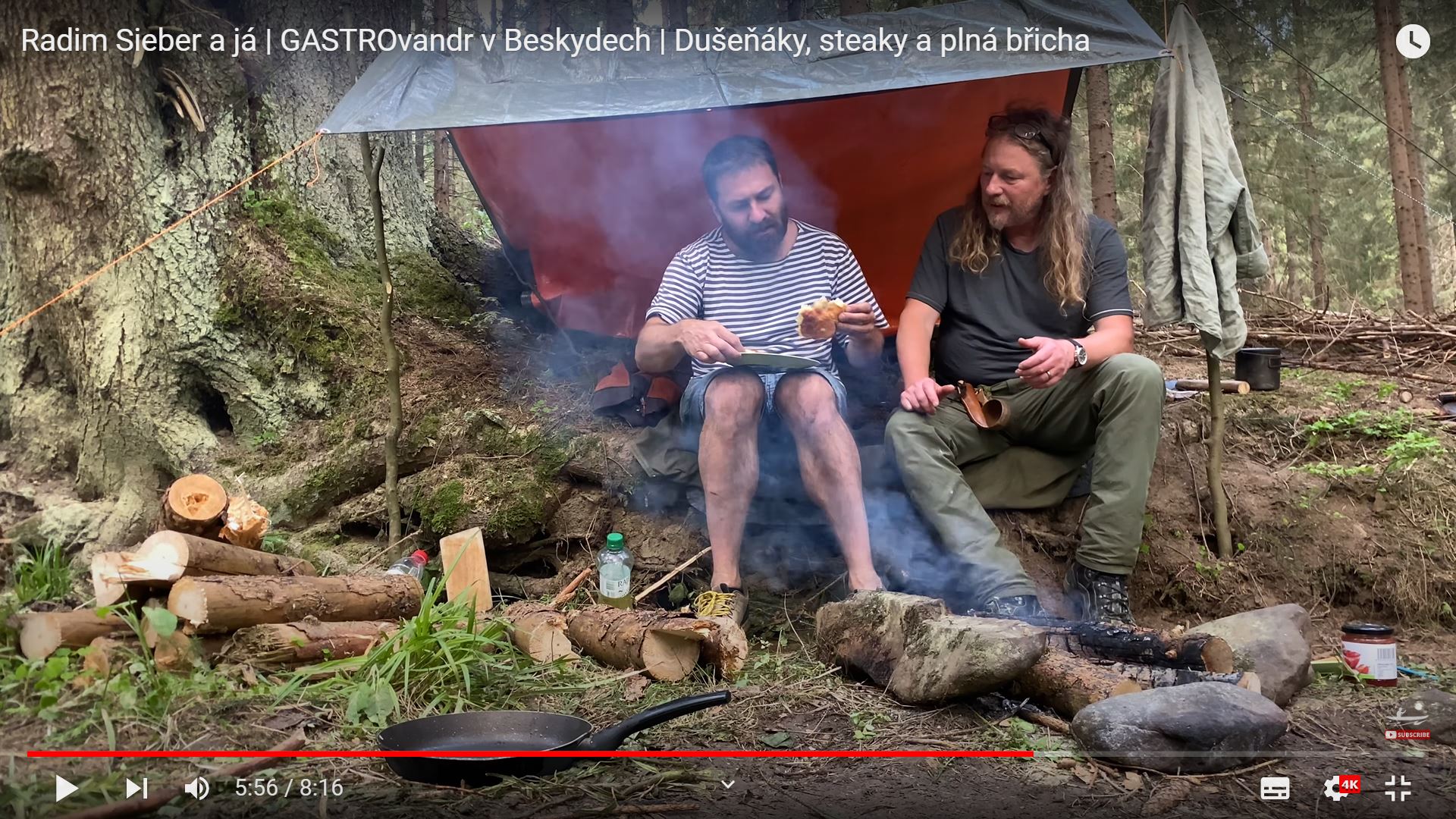 Radim Sieber a já | GASTROvandr v Beskydech | Dušeňáky, steaky a plná břicha