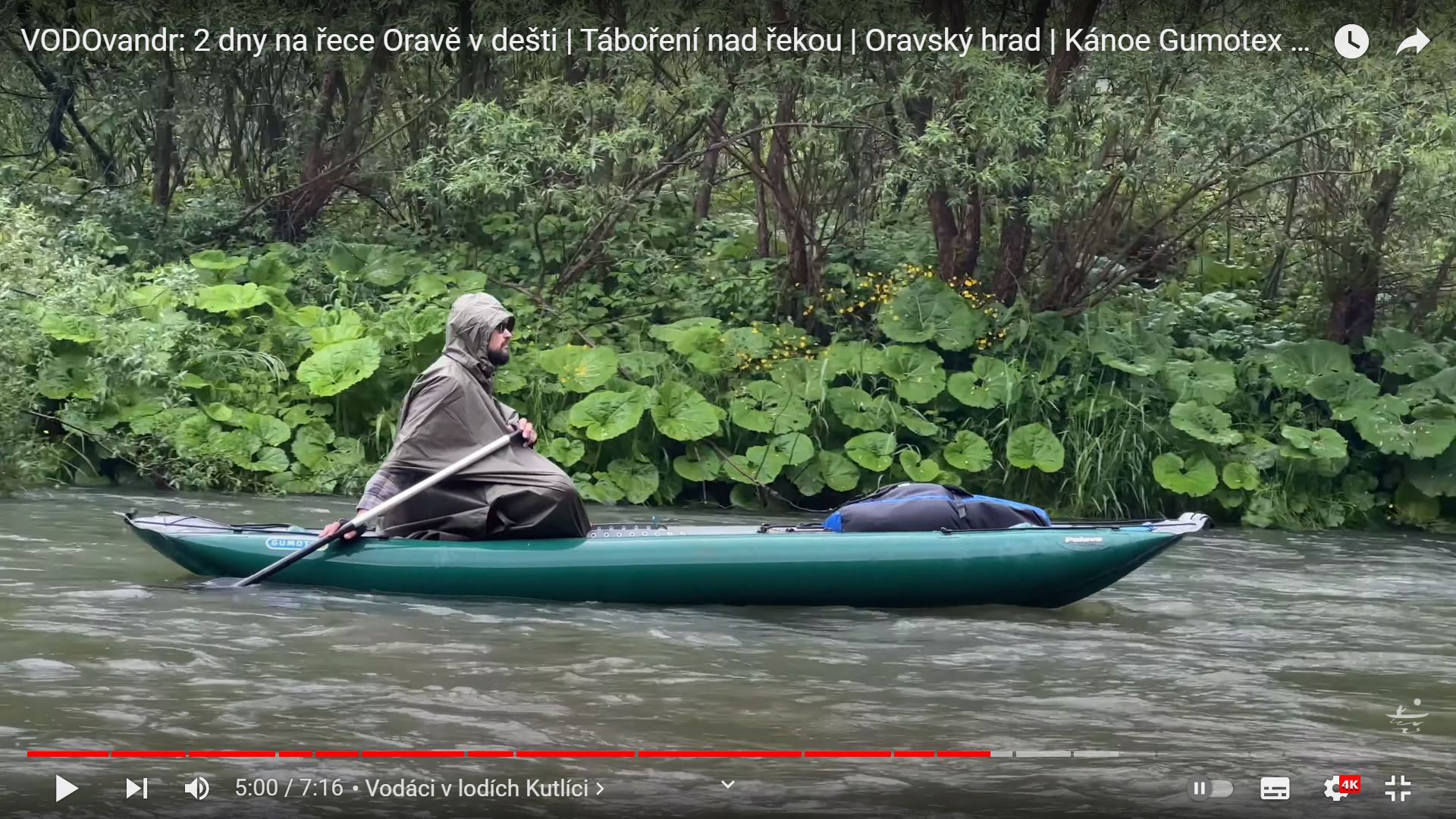 VODOvandr: 2 dny na řece Oravě v dešti | Táboření nad řekou | Oravský hrad | Kánoe Gumotex Pálava
