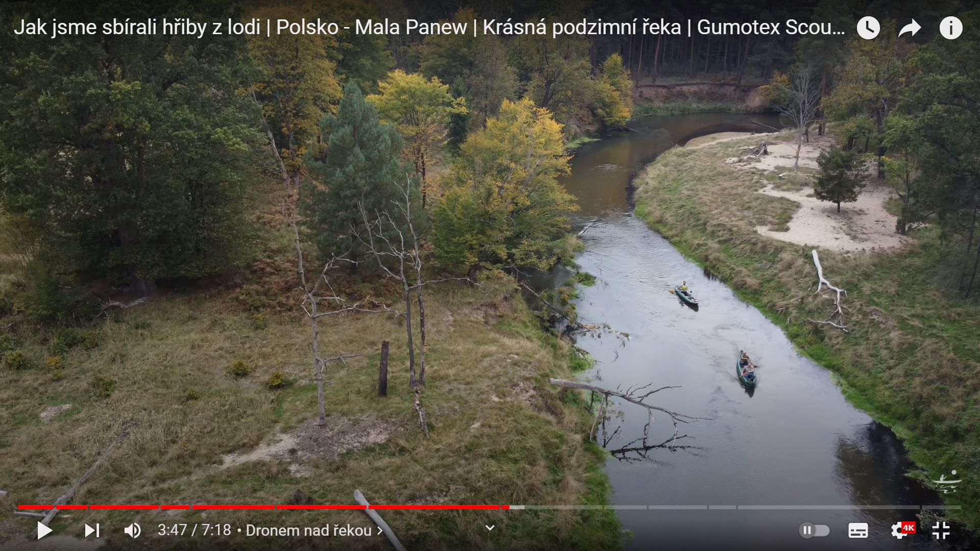 Jak jsme sbírali hřiby z lodě | Polsko - Mała Panew | Krásná podzimní řeka