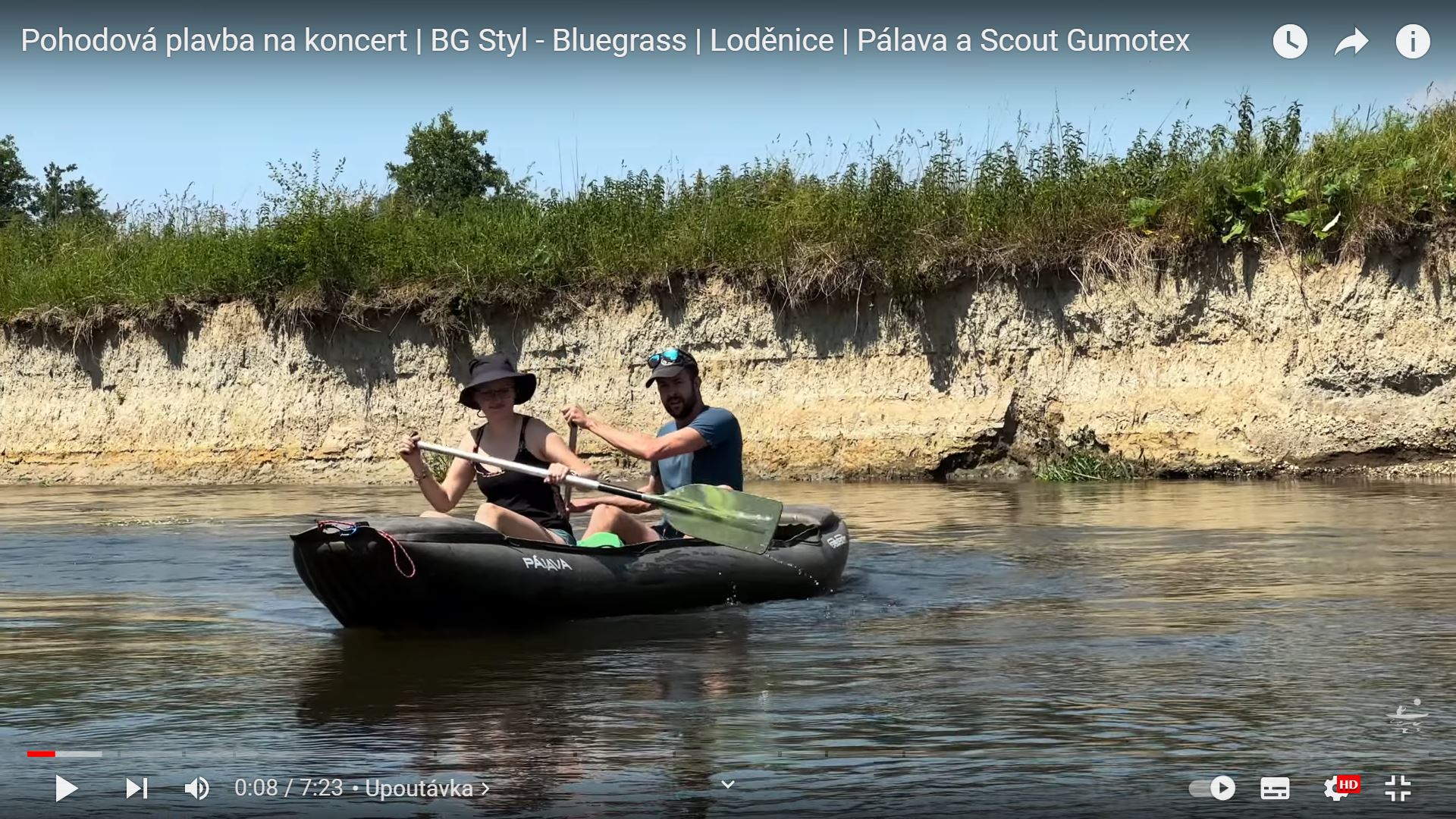 Pohodová plavba na koncert | BG Styl - Bluegrass | Loděnice | Pálava a Scout Gumotex